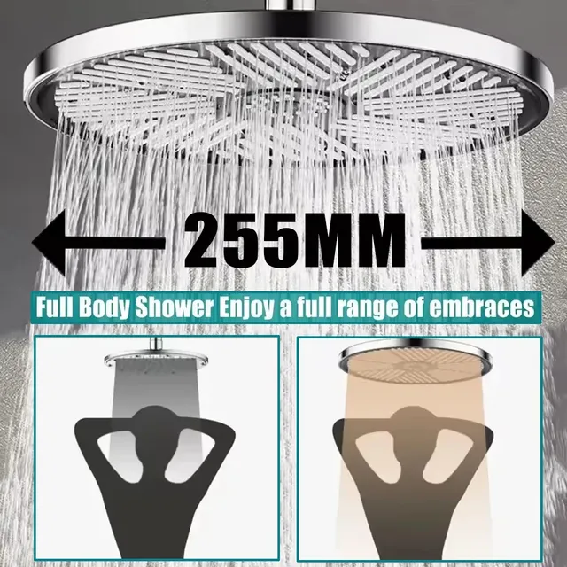 Pommeau de douche cascade à grand panneau de 255MM – vue 2