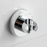 Support mural douche ventouse chromé brillant plastique… – vue 1