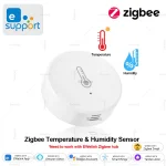 EWelink – capteur intelligent de température et d&rsquo;humidité Zigbee, contrôle par application, thermomètre intérieur, moniteur domotique, fonctionne avec Alexa Google