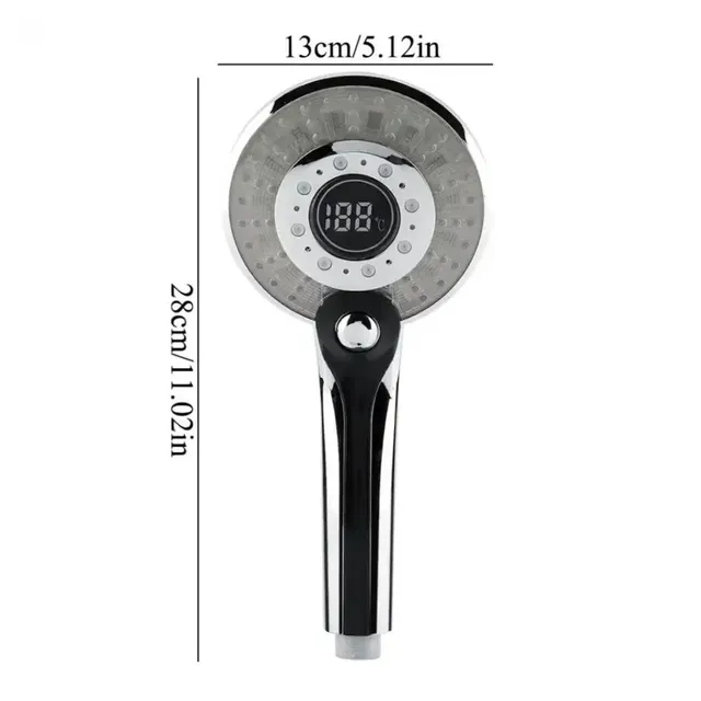 Pommeau de douche LED coloré avec capteur de température – vue 6