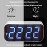 LED miroir horloge de Table alarme numérique Snooze… – vue 3