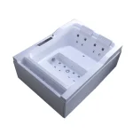 Baignoire HOWhirlpool avec lumières colorées LED, baignoire de massage pour deux personnes, spa intérieur, surf, 1810-2, 9696mm
