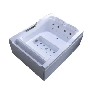 Baignoire HOWhirlpool avec lumières colorées LED, baignoire de massage pour deux personnes, spa intérieur, surf, 1810-2, 9696mm