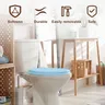 Siège toilette ovale allongé rembourré fermeture douce… – vue 4