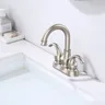 Robinet de bain en laiton brossé HO4 pouces – vue 4
