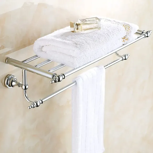Ensemble d'accessoires de salle de bains en laiton chromé – vue 2