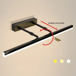 Applique murale moderne à LED pour miroir, éclairage intérieur, décor de chambre à coucher et de salon, AC85-265V, 60cm, 80cm