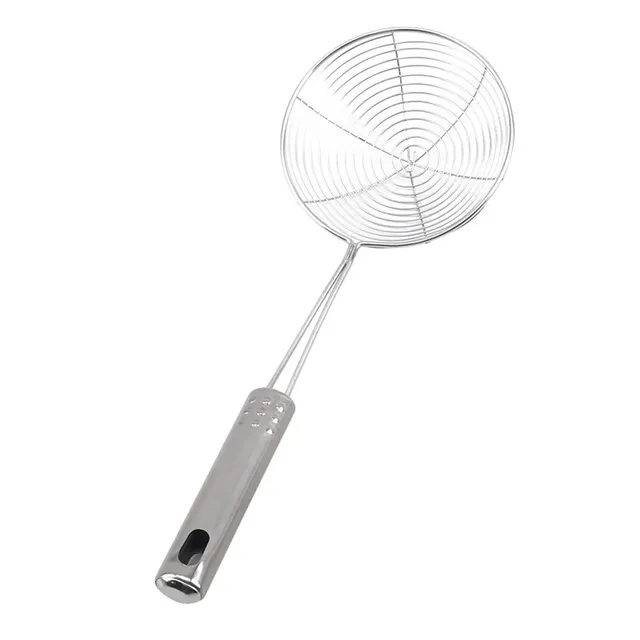 Écumoire ovale en acier inoxydable – vue 4