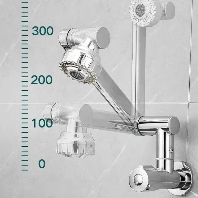 360 ° Robinet de cuisine chromé rotatif – vue 4