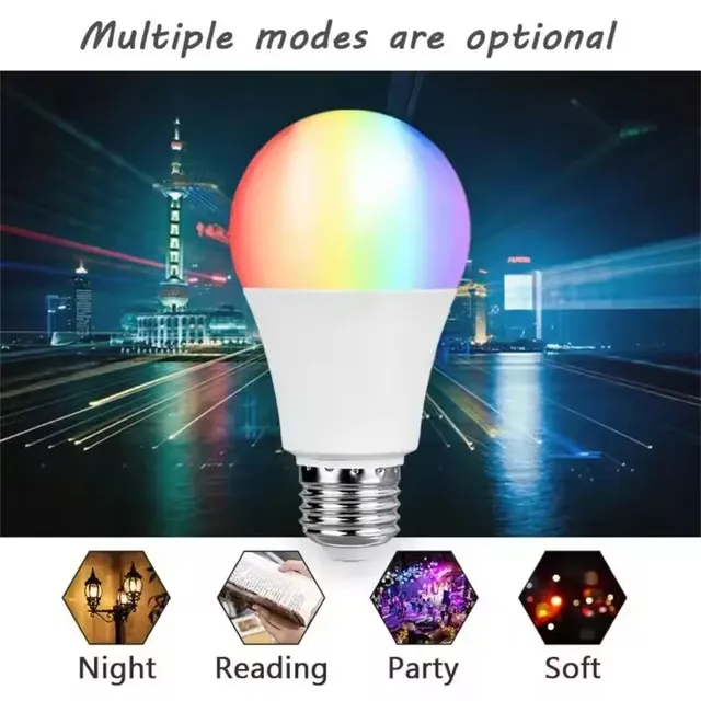 Ampoule intelligente E27 9W WiFi bulle lumière LED… – vue 2