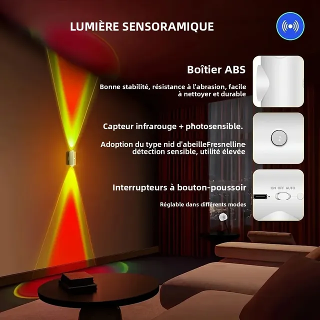 Veilleuse intelligente avec capteur de mouvement – vue 2