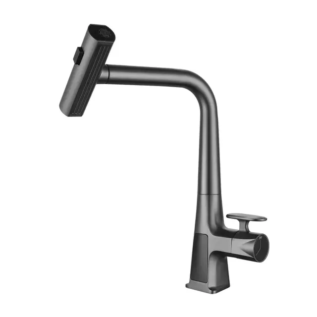 Mitigeur cuisine bec haut extractible flexible tressé… – vue 3