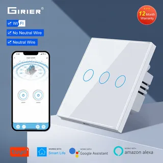Wifi interrupteur tactile mural ue aucun fil neutre requis…