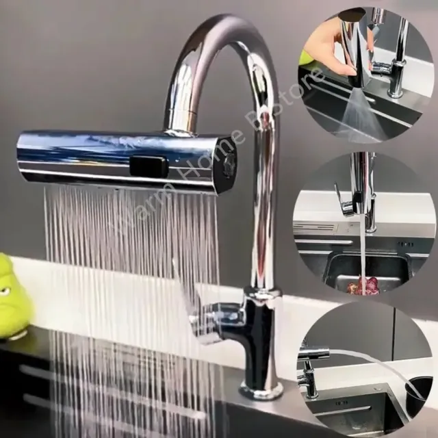 Robinet de cuisine cascade sortie anti-éclaboussures… – vue 3