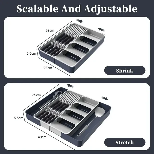 Organisateur extensible réglable modulaire plateau… – vue 3