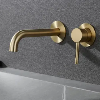 Robinet mitigeur de salle de bains en acier inoxydable