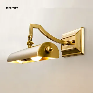 Applique murale rétro LED miroir maquillage fer forgé laiton doré…