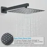 Système de douche dissimulé noir – vue 4