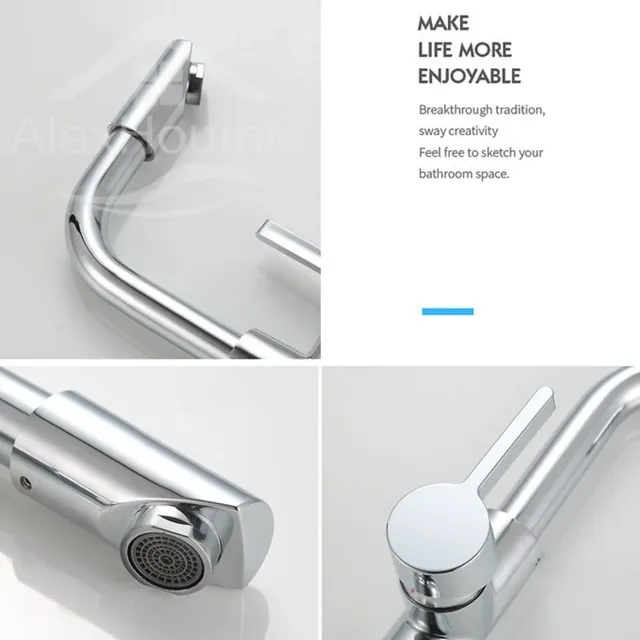 Robinet de salle de bain avec 360 ° Robinet d'eau monté… – vue 5