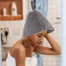 Sauna Anti-chaleur Sauna chapeau épaissir laine feutre… – vue 2