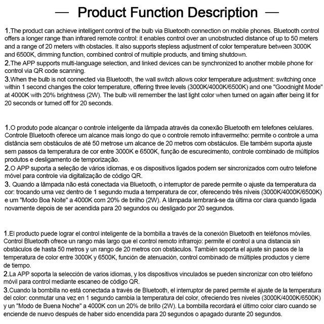 Ampoule LED intelligente à intensité variable – vue 6