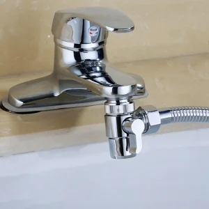 Déviateur de robinet double mode, interrupteur de robinet/douche, distribution au toucher d’un bouton, Installation sans outil, Installation facile Déviateur de robinet double mode, interrupteur de robinet/douche, distribution au toucher d’un bouton, Installation sans outil, Installation facile