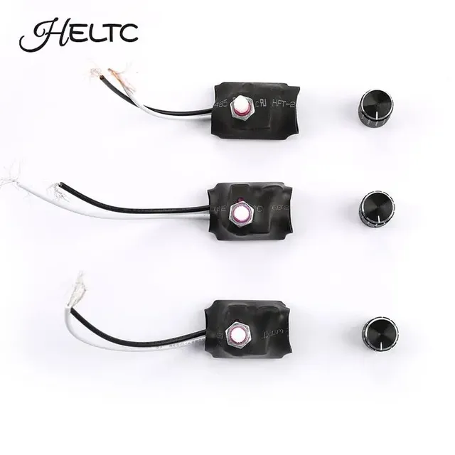 Variateur potentiomètre rotatif noir aluminium bouton… – vue 2