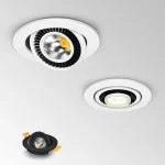 Dimmable LED Downlight 5w 7w 10w encastré plafonnier 360 degrés Rotation spots AC 110v 220V intérieur LED ampoule 4000K
