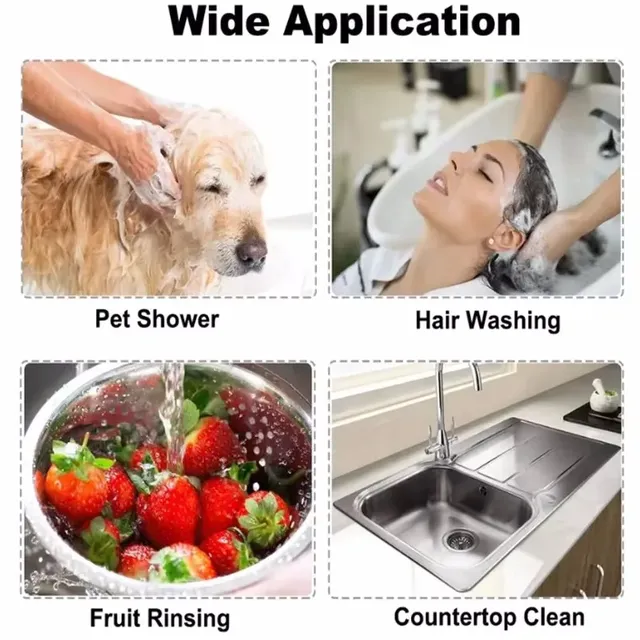 1 ensemble de pomme d'extension de douche d'évier… – vue 5