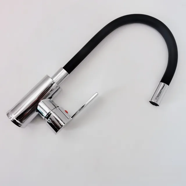 Robinet cuisine mitigeur monocommande bec haut flexible… – vue 3