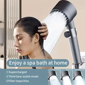 Pommeau de douche à haute pression, douche à eau filtrée, douche de massage, douche moderne pour HO2023