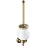 Porte brosse mural laiton massif bronze antique support… – vue 6