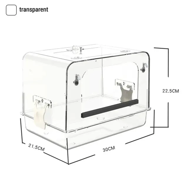 Bac bain acrylique transparent rectangulaire bords… – vue 5