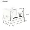 Bac bain acrylique transparent rectangulaire bords… – vue 5