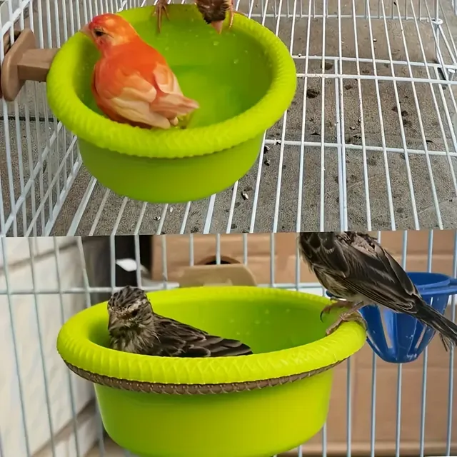 Petite baignoire Cage à oiseaux avec anneau de montage