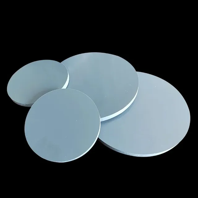 Panneau rond en PVC gris – vue 5