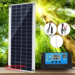 Ensemble de panneaux solaires 30W, Kit de contrôleur, système de générateur USB Portable 12V 24V, chargeur d&rsquo;énergie électrique, panneau de Camping 10/20/30A