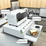 Support de rangement de cuisine, Type tiroir pour fours à micro-ondes, Machines à café, fours, support organisateur de comptoir, étagère pour la cuisine