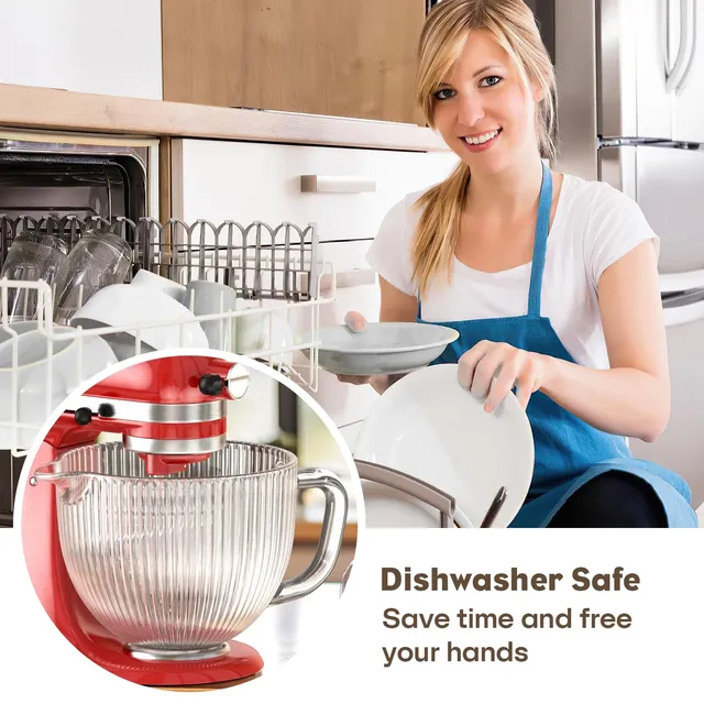 Bol en verre pour mélangeur Kitchenaid 4.5 5 litres – vue 5