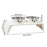 Bols doubles bol d'eau de nourriture pour chat bol… – vue 6