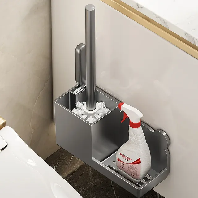 Brosse toilettes murale adhésif sans perçage ABS épaissi… – vue 5