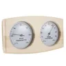 Thermomètre Hygromètre Sauna Bois Clair Mural Analogique… – vue 3