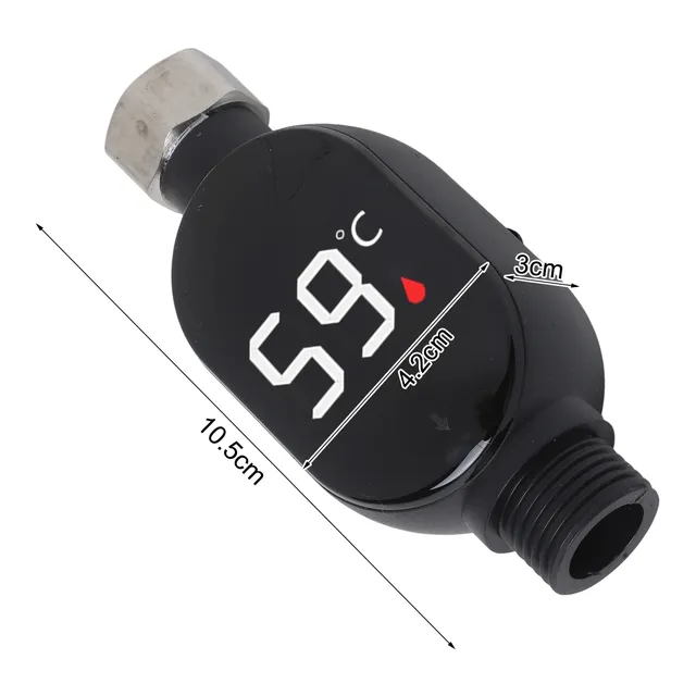 Thermomètre douche numérique affichage LED grands… – vue 3