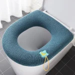 Housse de siège de toilette épaisse et chaude, tapis souple, lavable, pour outil de fermeture, étui de siège, couvercle de toilette, housse de Bidet, accessoires de salle de bains