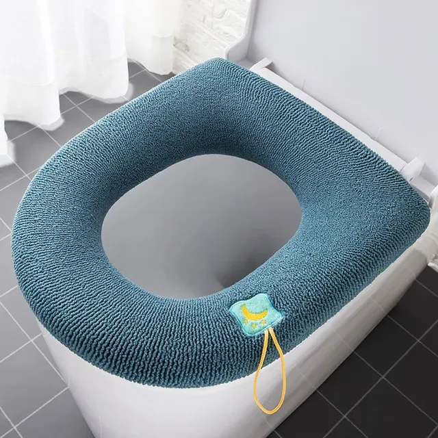 Housse de siège de toilette épaisse et chaude
