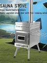Poêle sauna bois inoxydable portable pliable hublot… – vue 5