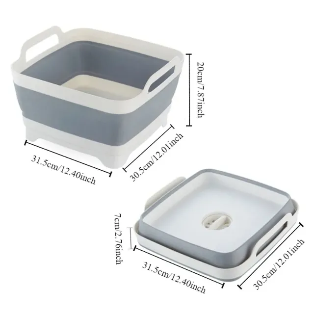 Bassin pliable grande capacité silicone souple PP TPR… – vue 5