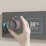 Ensemble de douche thermostatique en laiton noir pour… – vue 2