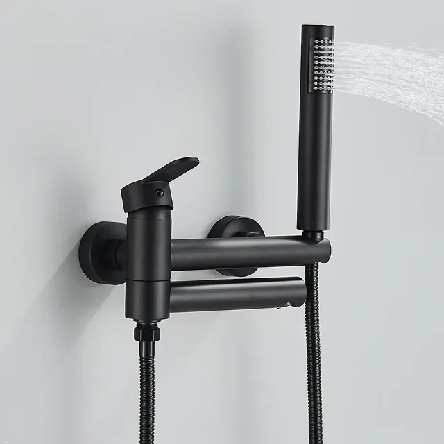 Robinet de baignoire noir – vue 3
