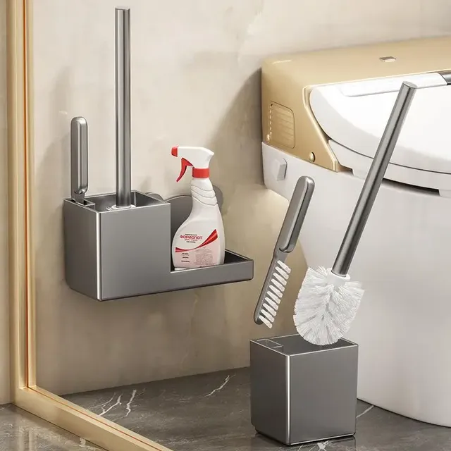 Brosse toilettes murale adhésif sans perçage ABS épaissi…